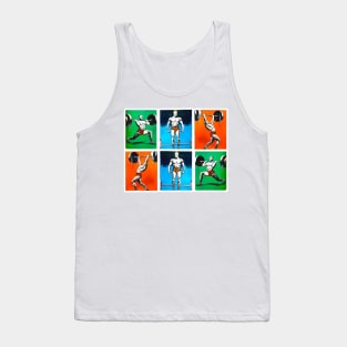 Bodybuilder gym boy with dumbbells Tank Top